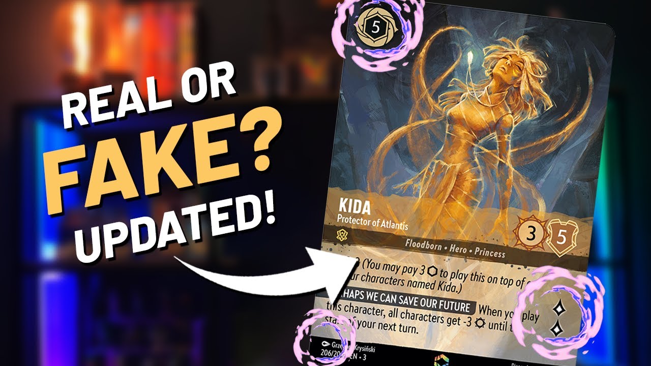 Is your Disney Lorcana card fake? 7 NEW WAYS to tell if your ENCHANTED is FAKE | UPDATED!