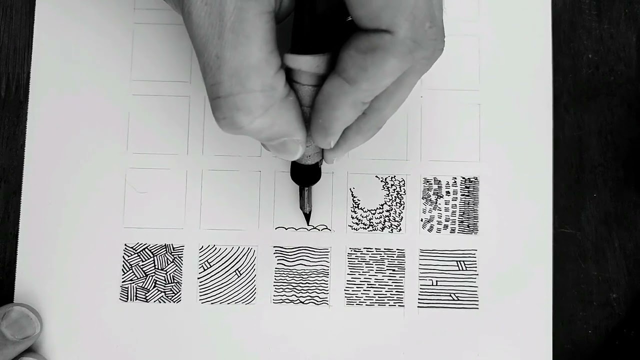 Tones and Textures with an Ink Pen