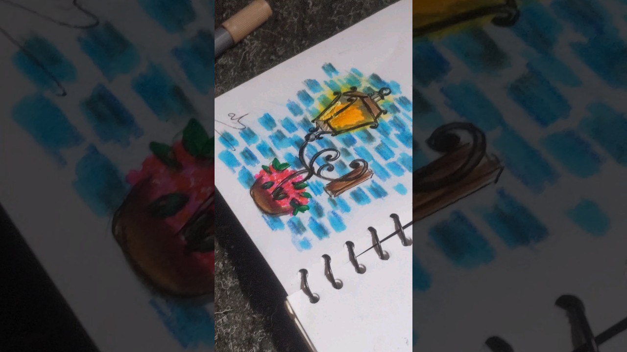 bringing sketches to life with pencils and markers✍🏻 | #artinspirations #artistictouch #foryou