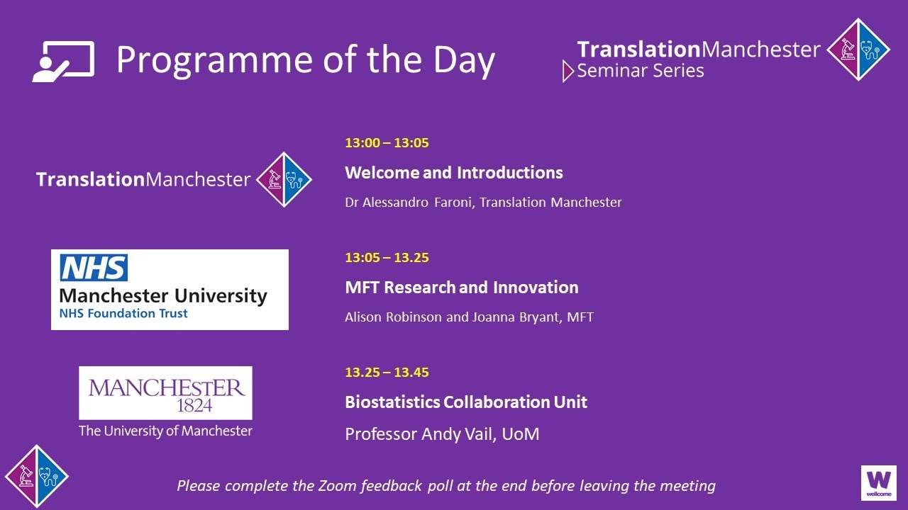 TMRN Seminar Series - MFT Research & Innovation and Biostatistics Collaboration Unit - 26/05/2021