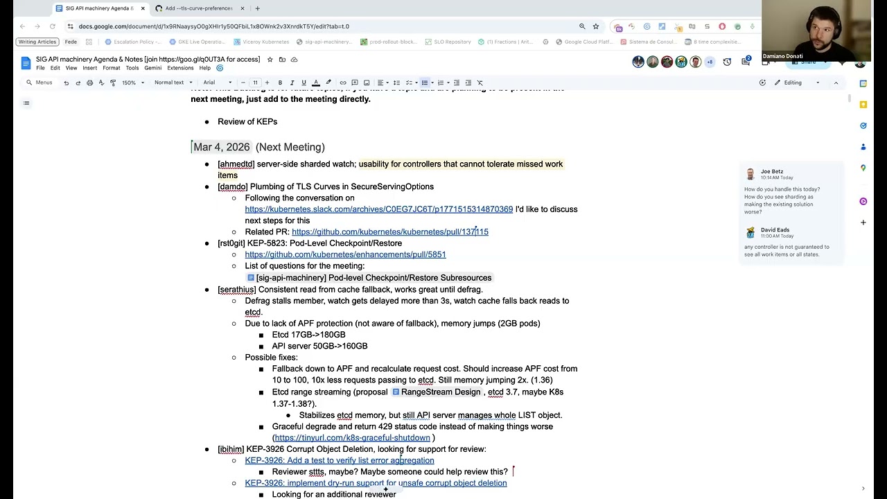 Kubernetes SIG API Machinery 20260304