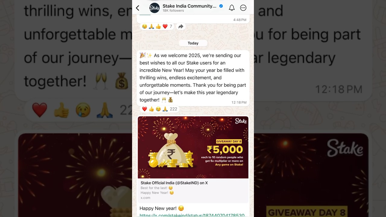 Stake new year bonus 2025 ⁉️ 