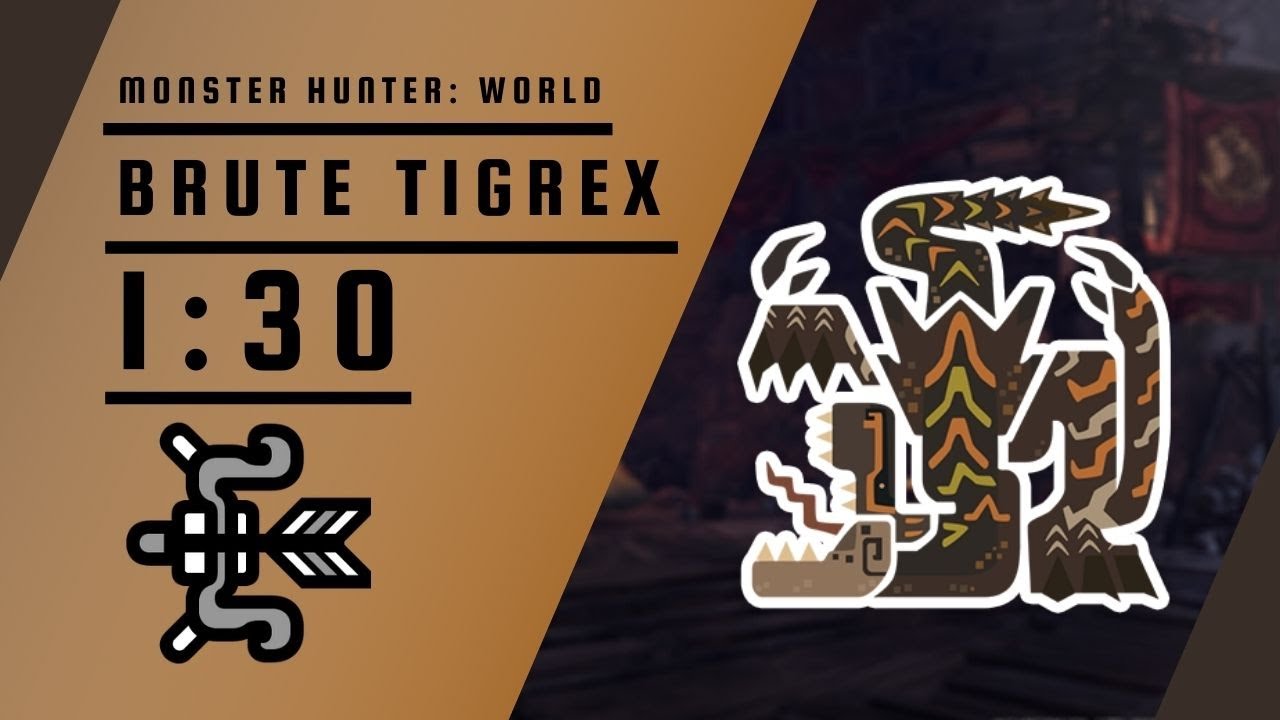 MHW Iceborne (PC) | Brute Tigrex | Bow Solo | 01'30''13