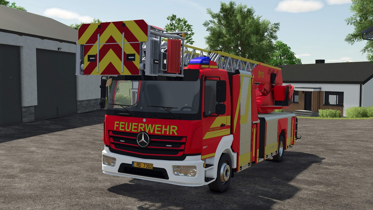 Farming Simulator 25 Mercedes Benz Trucks Atego 1327 Turntable Ladder 23/12 FS25 Mods