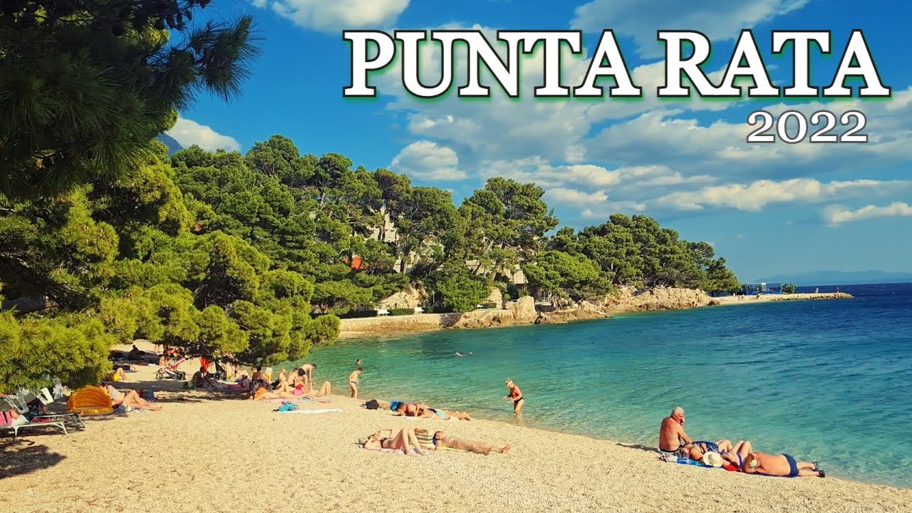 BRELA Plaża PUNTA RATA beach CHORWACJA Croatia Wakacje