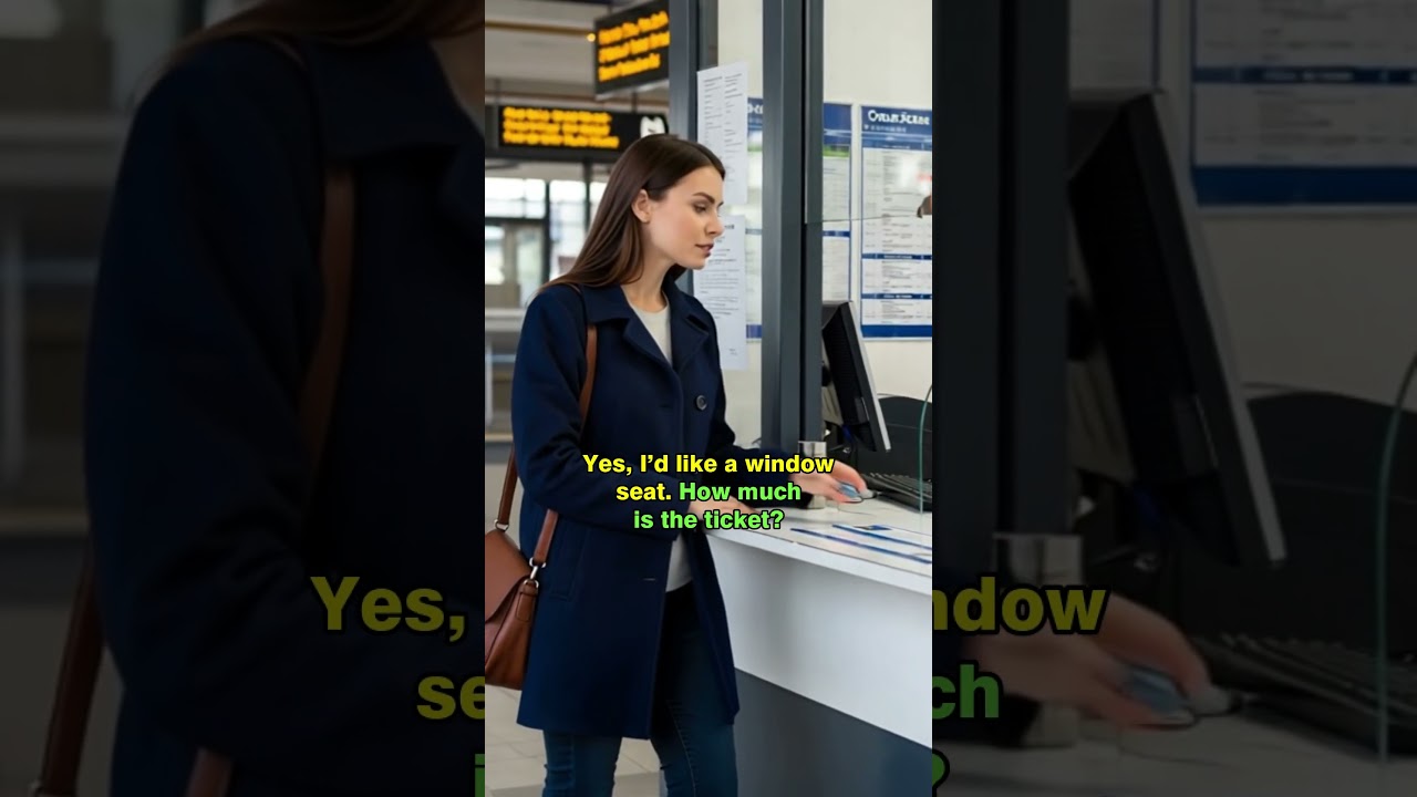 Buying a train ticket  #englishforbeginners #englishconversation  #speakconfidentenglish