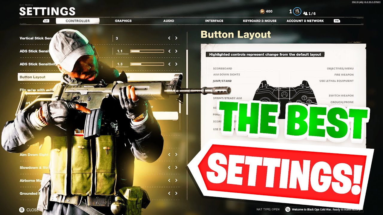 THE BEST PC, Mouse & Keyboard Settings for FPS Players | Call of Duty: Black Ops Cold War Edition