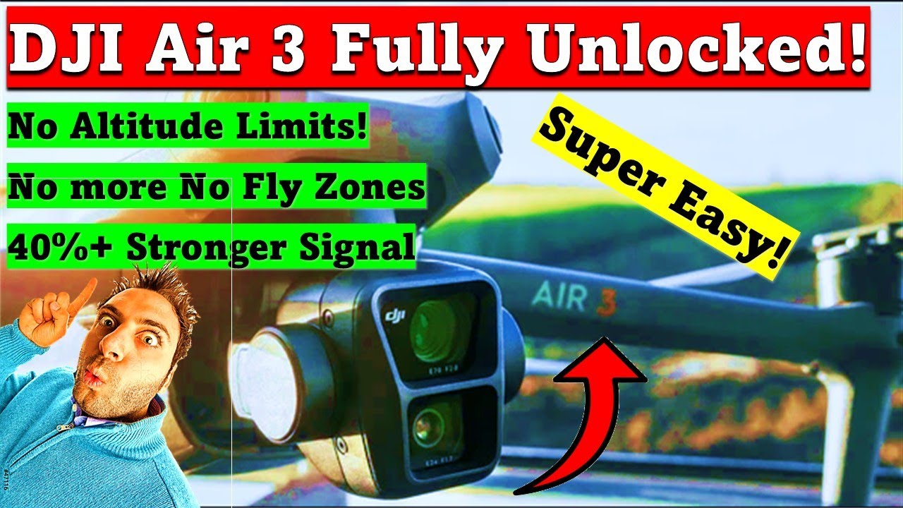 Unlock Your DJI Air 3: Bypass No-Fly Zones, Remove Altitude Limits & Boost Signal!