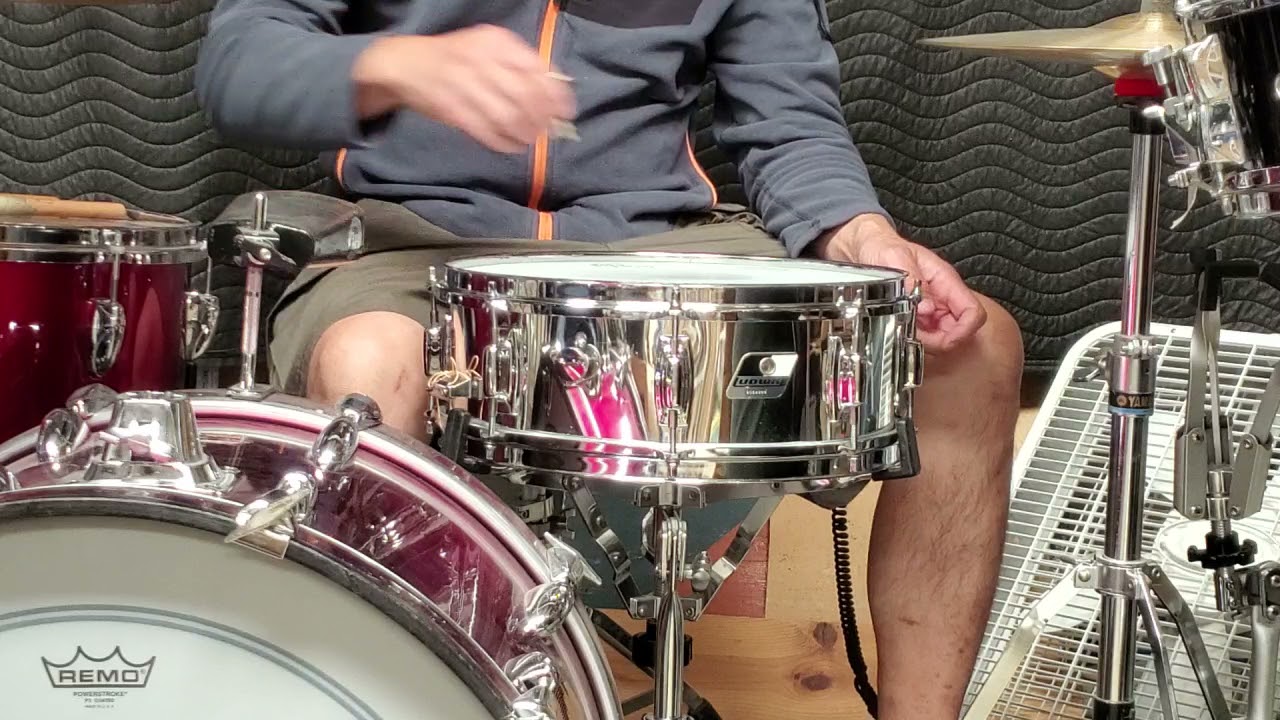 Ludwig USA Rocker 5 x 14  C.O.W. Snare drum demonstration