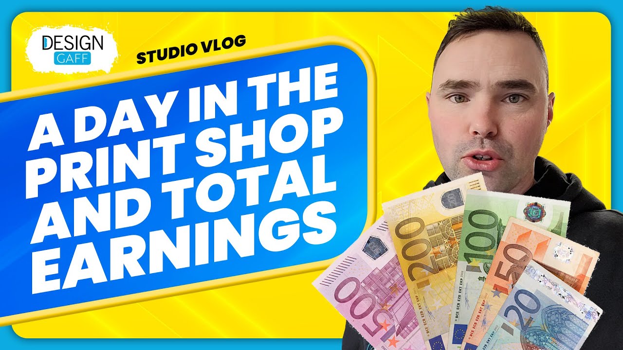 A Day in the Print Shop and Total Earnings