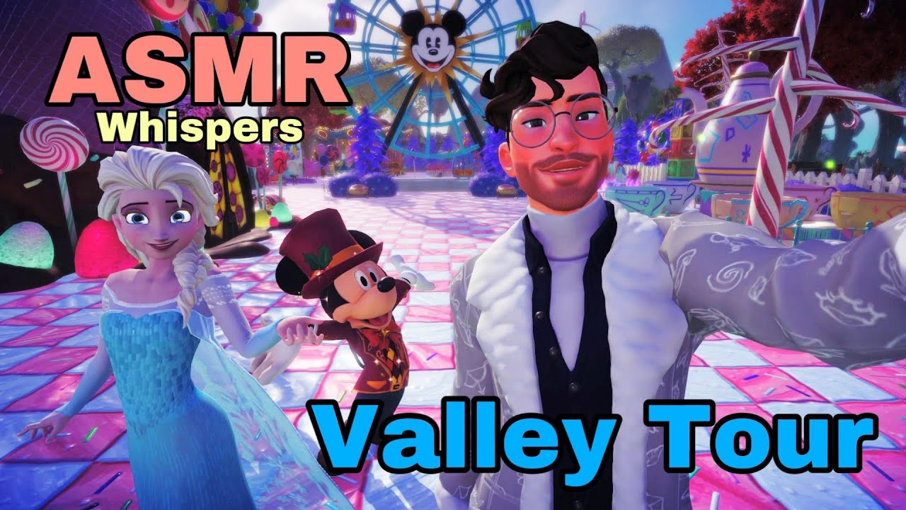 ASMR | A Tour of my Unfinished Valley on Disney Dreamlight Valley (Whispering Commentary)
