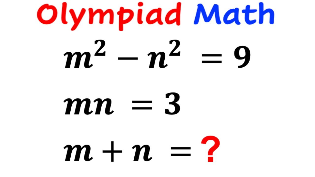Can you solve for m+n? | (Olympiad Math) | #math #maths