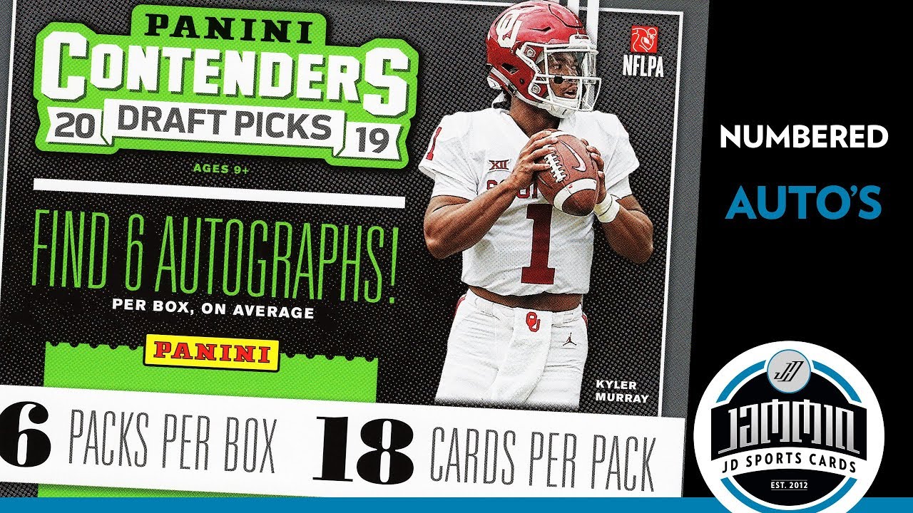 2019 Panini Contenders Draft Picks Hobby Box Break