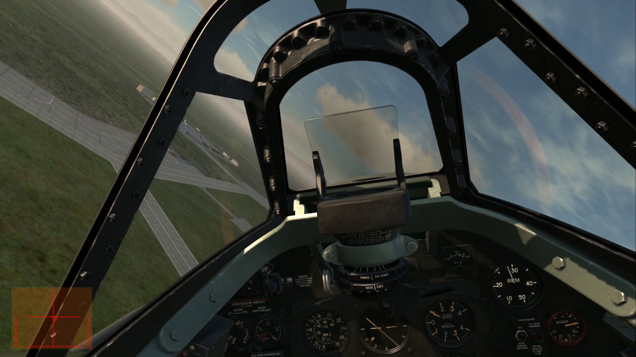 DCS: Spitfire L.F. Mk. IX takeoff and land