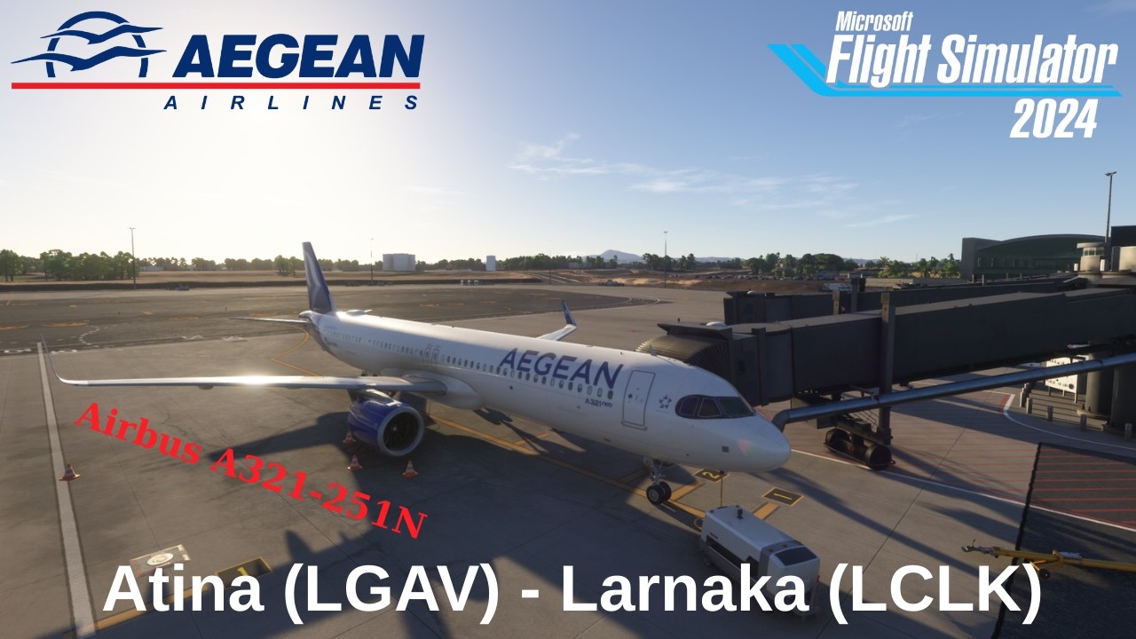 Aegean Airlines Real Ops | Atina (LGAV) - Larnaka (LCLK) | Airbus A321-251N
