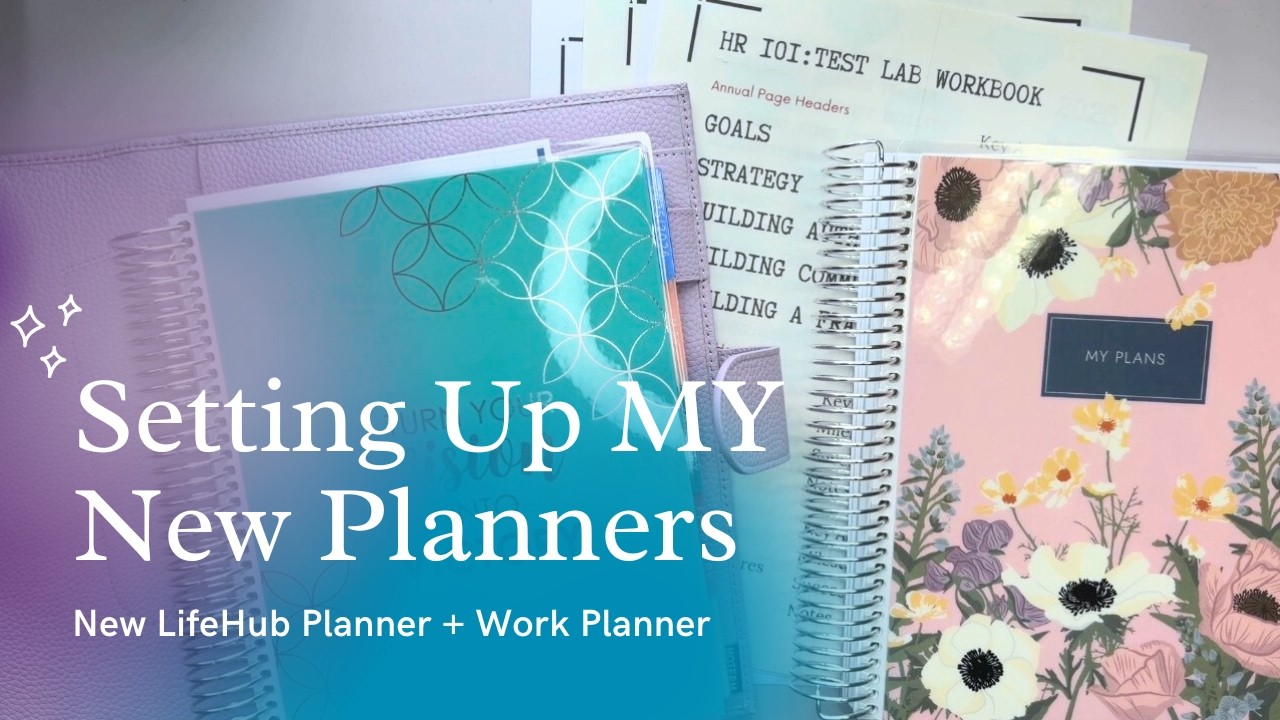 Plan With Me 💕 | Setting Up My New Planner | Life Planner + Work Planner