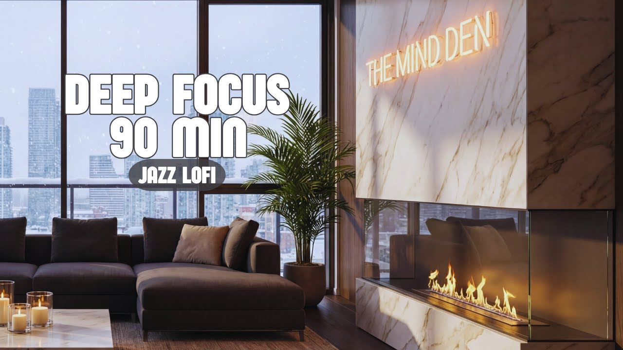 90 MIN – Luxury Jazz Lofi Daytime Winter Pen