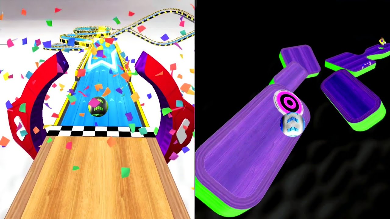 Going Balls Reverse Night Speedrun – PERFECT Run vs Normal! #Gaming #Ball