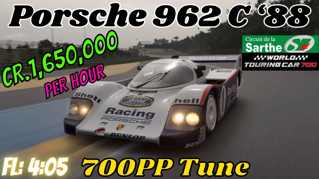 GT7|Porsche 962 C &lsquo;88|Le Mans 700pp Build|1.48(Requested)