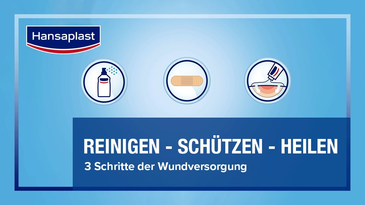 Die 3 Schritte der Wundversorgung - Reinigen, Sch&uuml;tzen, Heilen | Hansaplast
