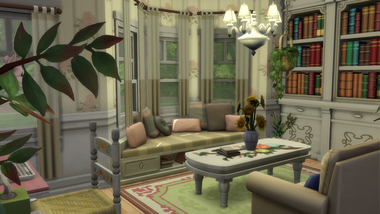 Ep# 434   cute libary/work room     The Sims 4 Gallery - Rooms