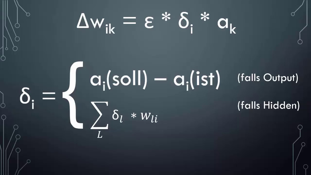 Neuronale Netze [017] - Backpropagation