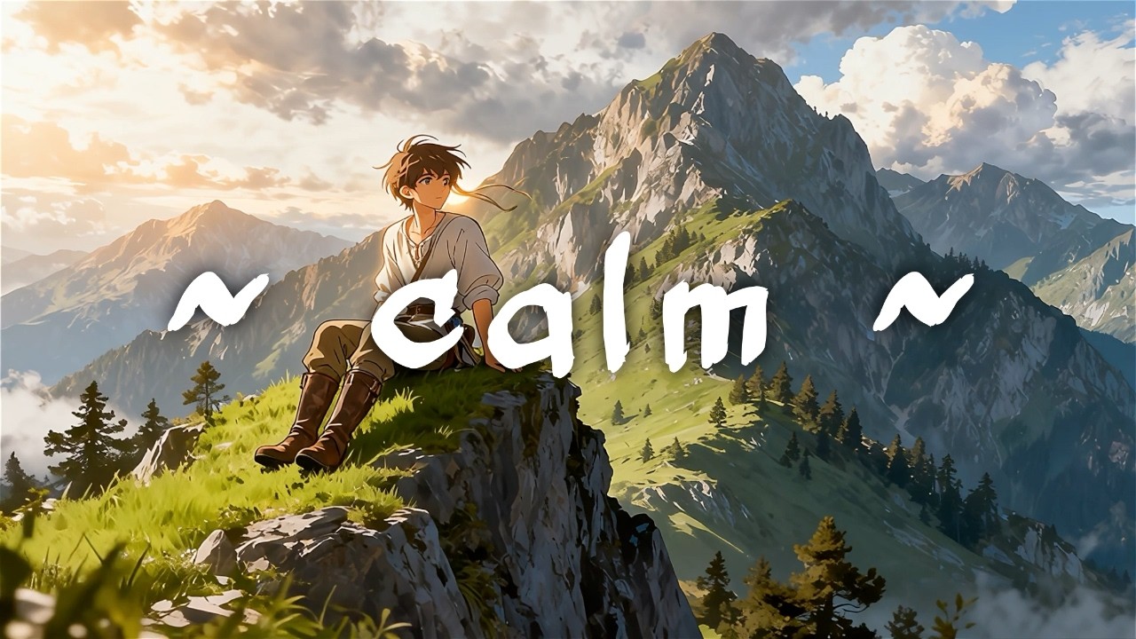 ☁️ Uplifting flute Chill Vibes — Relax & Focus with Serene Mountain View | lofi burg.