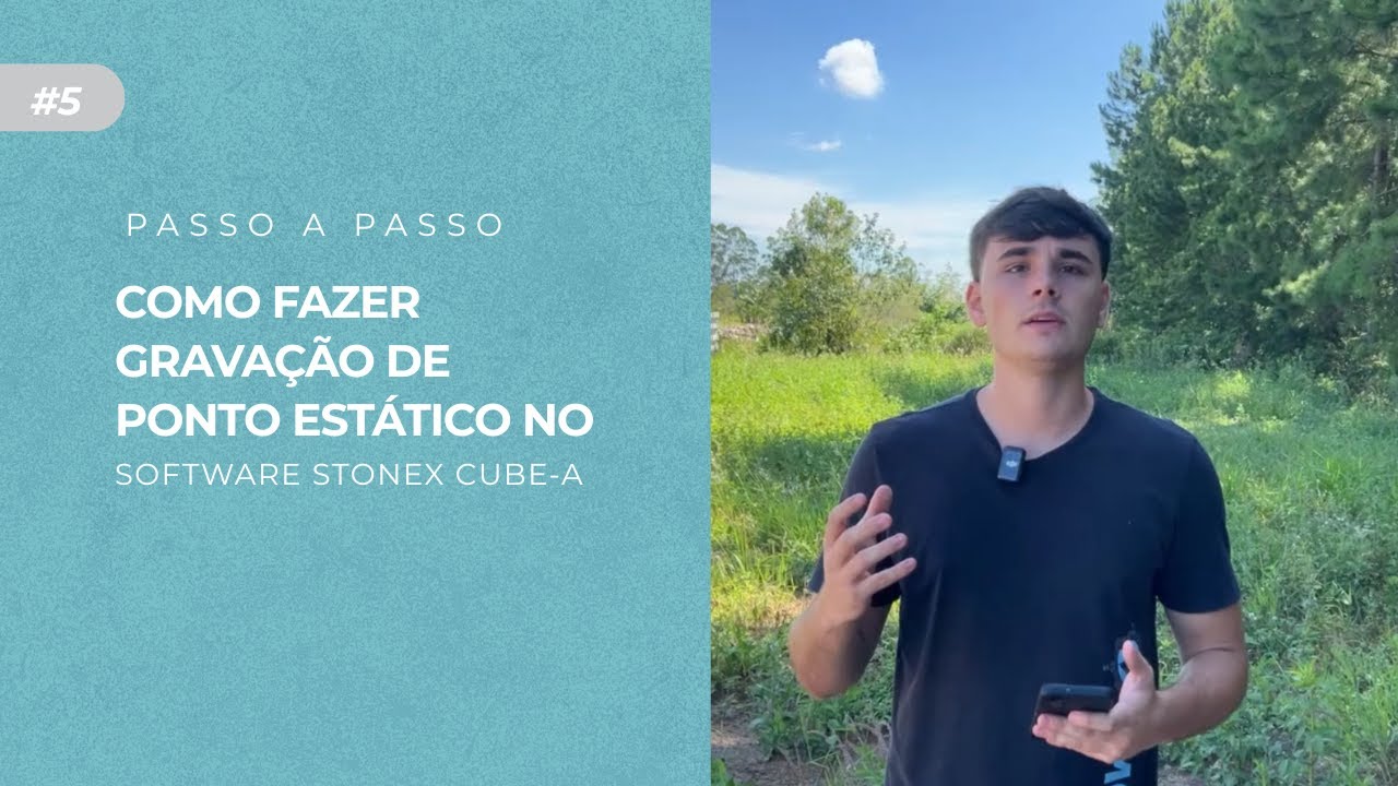 Como fazer gravação de ponto estático no software Cube-a da Stonex V.7 | Tutorial #5