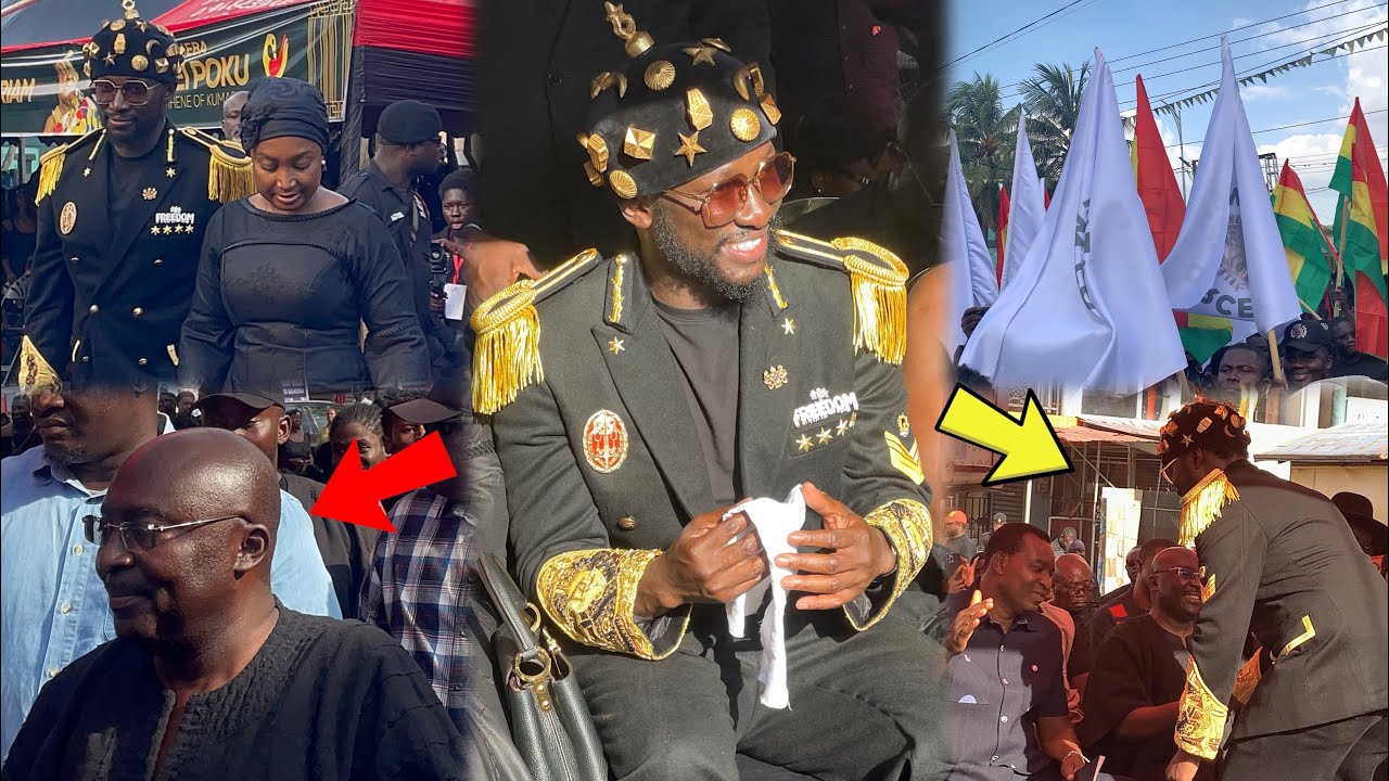 Ei Cheddar yɛ GuyGuy🔥See what happened when Cheddar met Bawumia & Wontumi at Akyempenhene’s Funeral😱