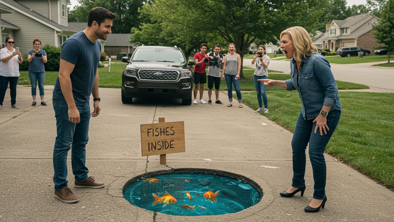 They Complained About a Pothole in My Driveway, So I Filled It With Epoxy and Goldfish!