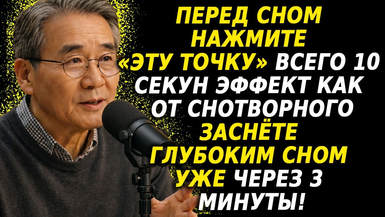 «Бессонница? Нажмите “эту точку” 10 секунд — сильнее, чем 10 таблеток снотворного!»