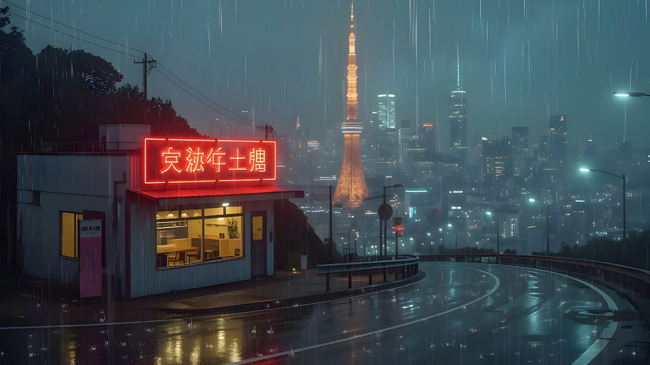 90's Chill Rain Atmosphere 🌙 Cozy Lofi Beats to Relax Your Mind