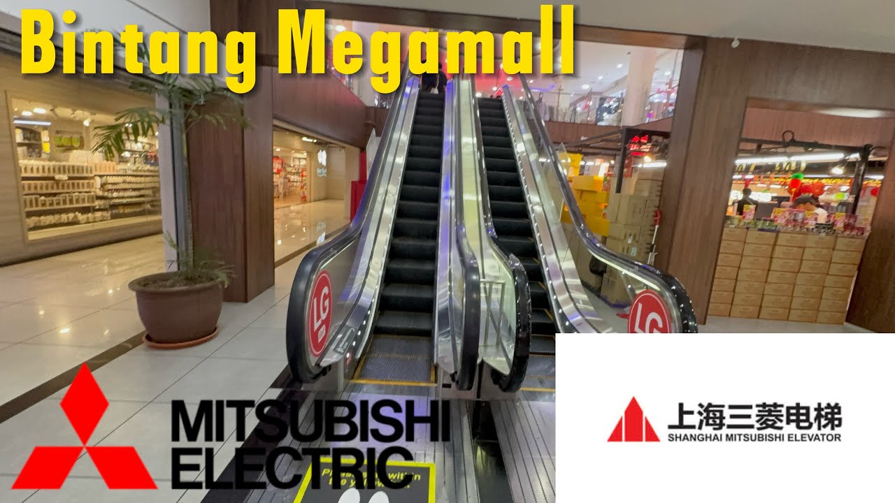 Mitsubishi, Shanghai Mitsubishi and additional Mashiba Escalators at Bintang Megamall (East Court)