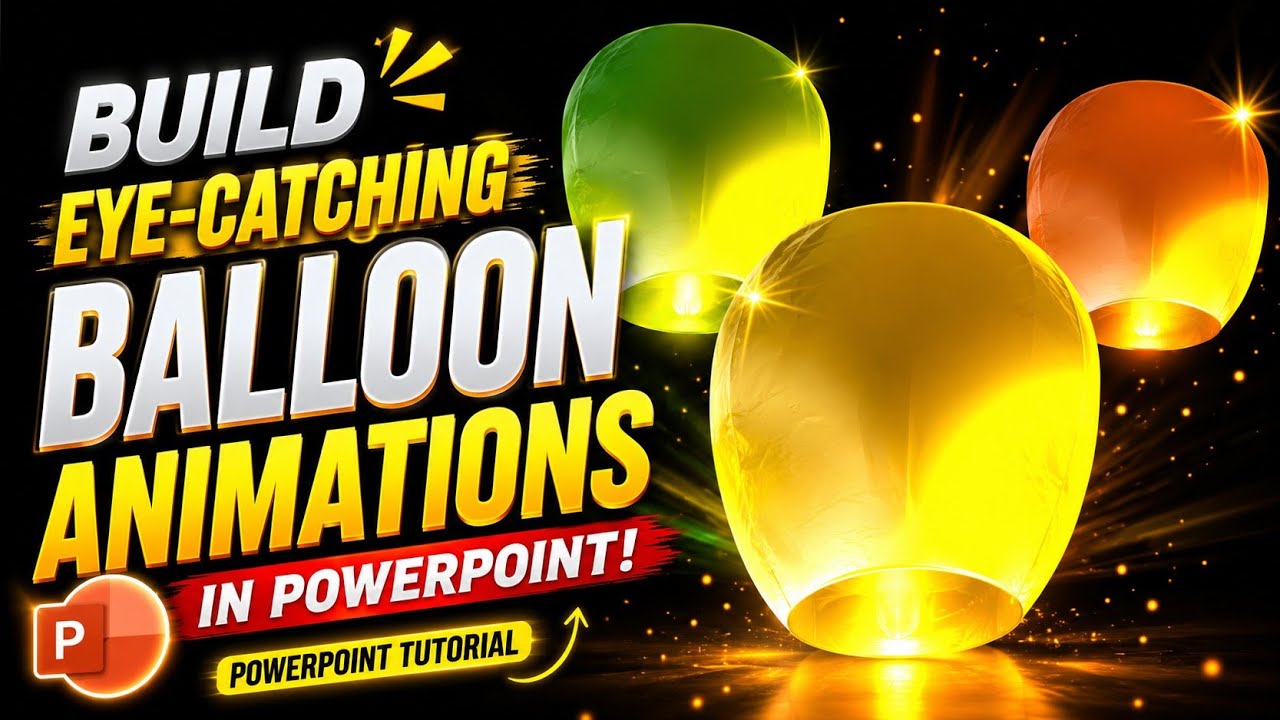 “Watch This Hot Air Balloon Fly! 🎈 PowerPoint Animation Magic”