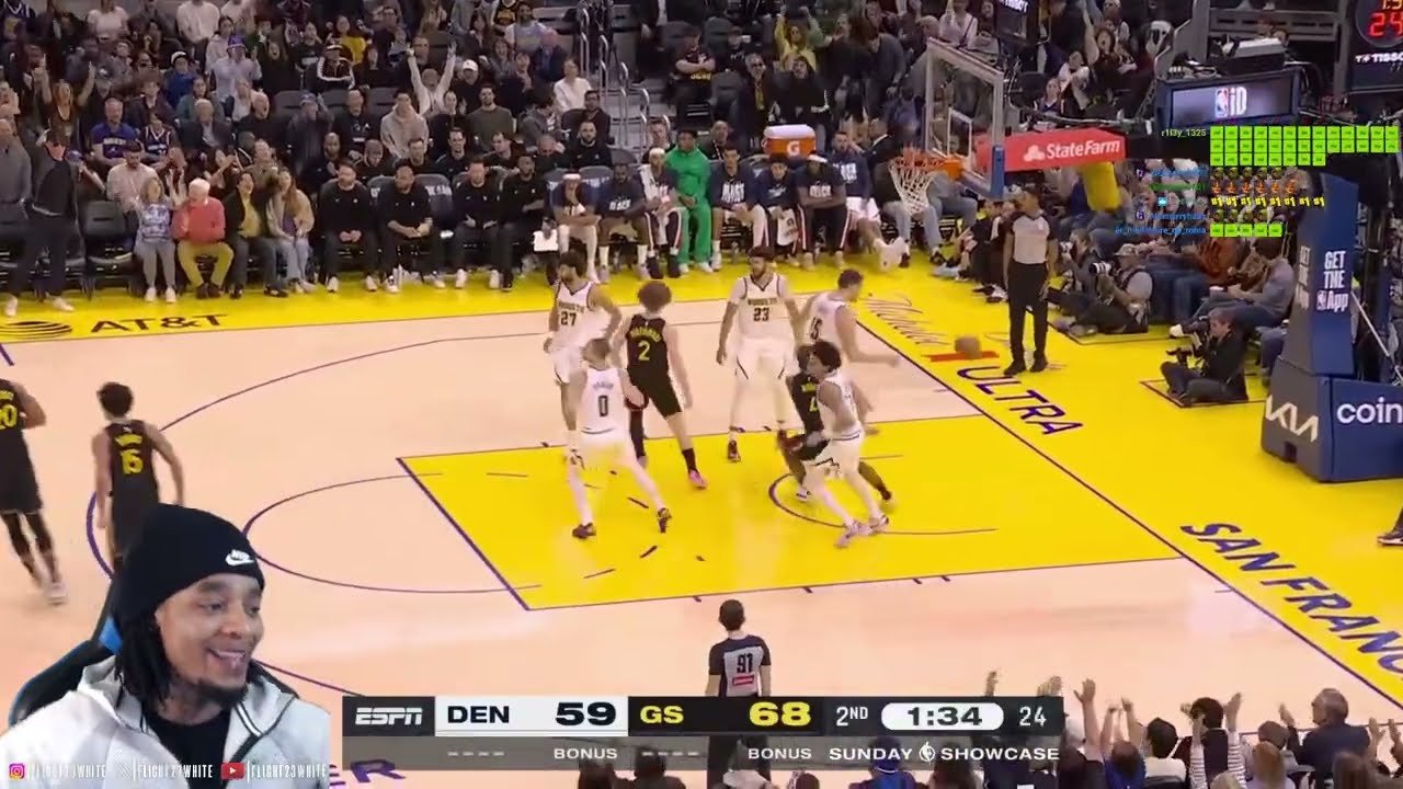 FlightReacts To NUGGETS at WARRIORS | FULL GAME HIGHLIGHTS | February 22, 2026!