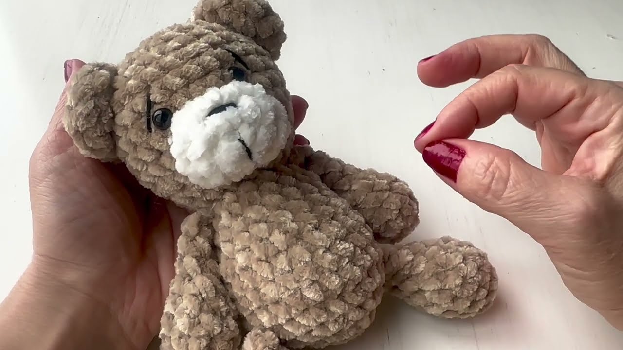 Вязаный крючком плюшевый мишка амигуруми | Часть 1