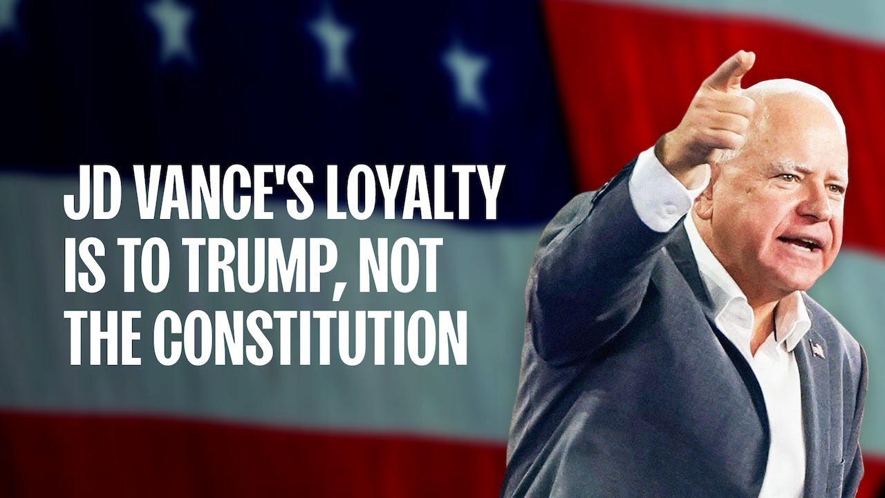 Gov. Tim Walz: JD Vance's loyalty is to Trump, not the Constitution. | Harris-Walz 2024