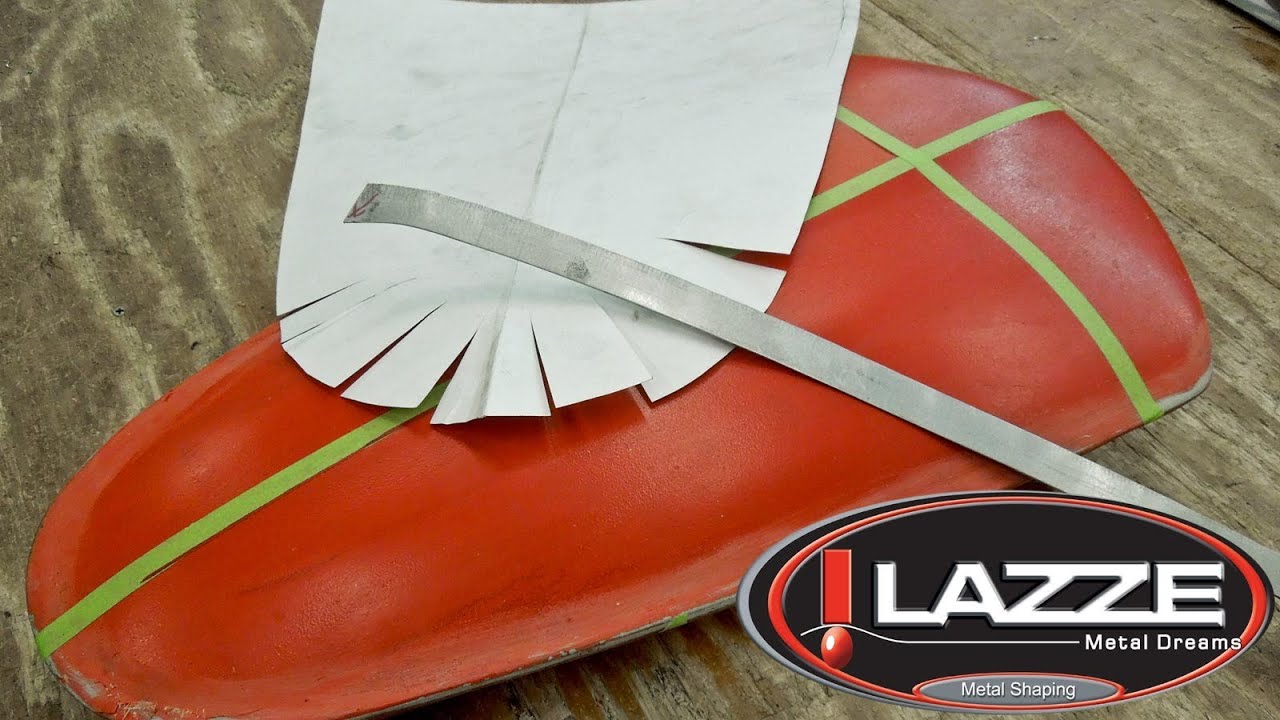 Metal Shaping Pattern for Making a Hood Scoop
