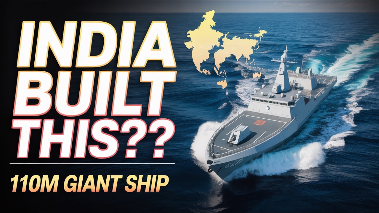 India Builds MASSIVE 110m Patrol Ship for Philippine Coast Guard