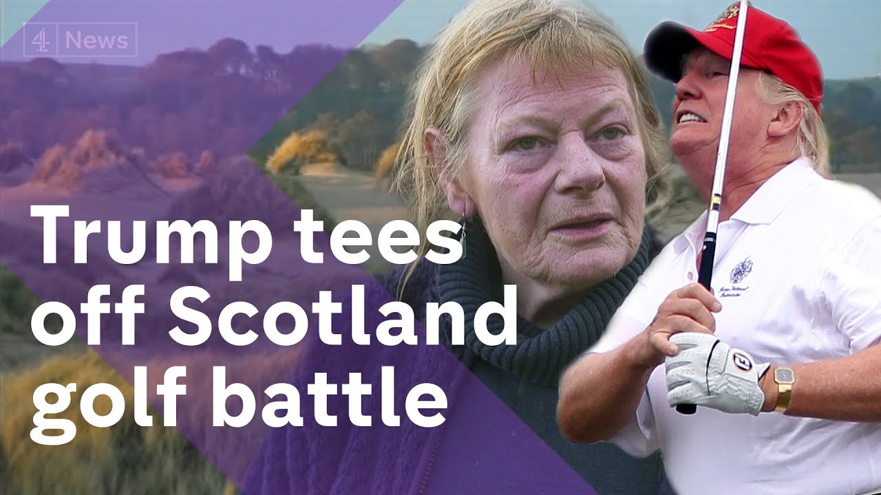 Why has Trump applied for new planning permission in a Scottish town?