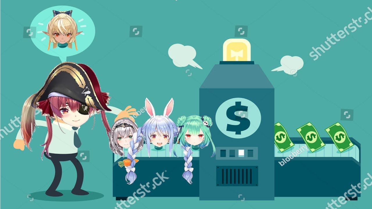 Marine sells her friends (paintings) away [Hololive] [Stream highlights] [Eng Sub]