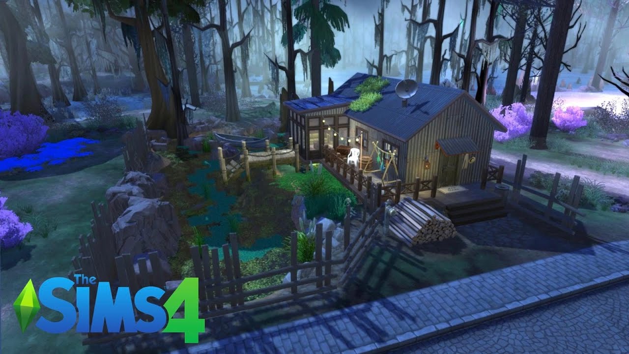 The Sims 4 Speedbuild | The Swamp House – Where a Retired Cop Fishes His Secrets Away