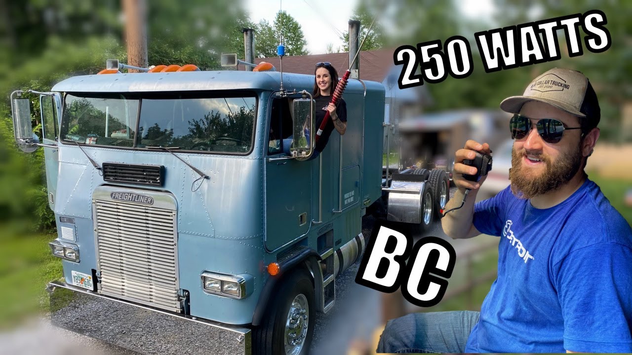 Blue Collar Cabover gets and INSANE CB Radio Setup! HUGE POWER!!
