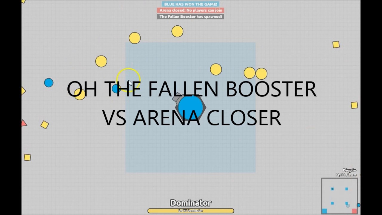 Diep.io Arena Closer Vs Fallen Booster