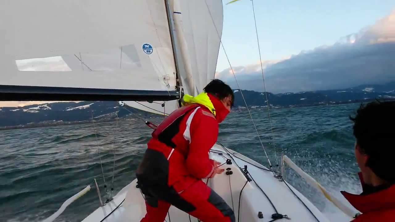 J 70 - Genacker Action - Speed 20 Knots - Lake of Constance - Bodensee - Sailing