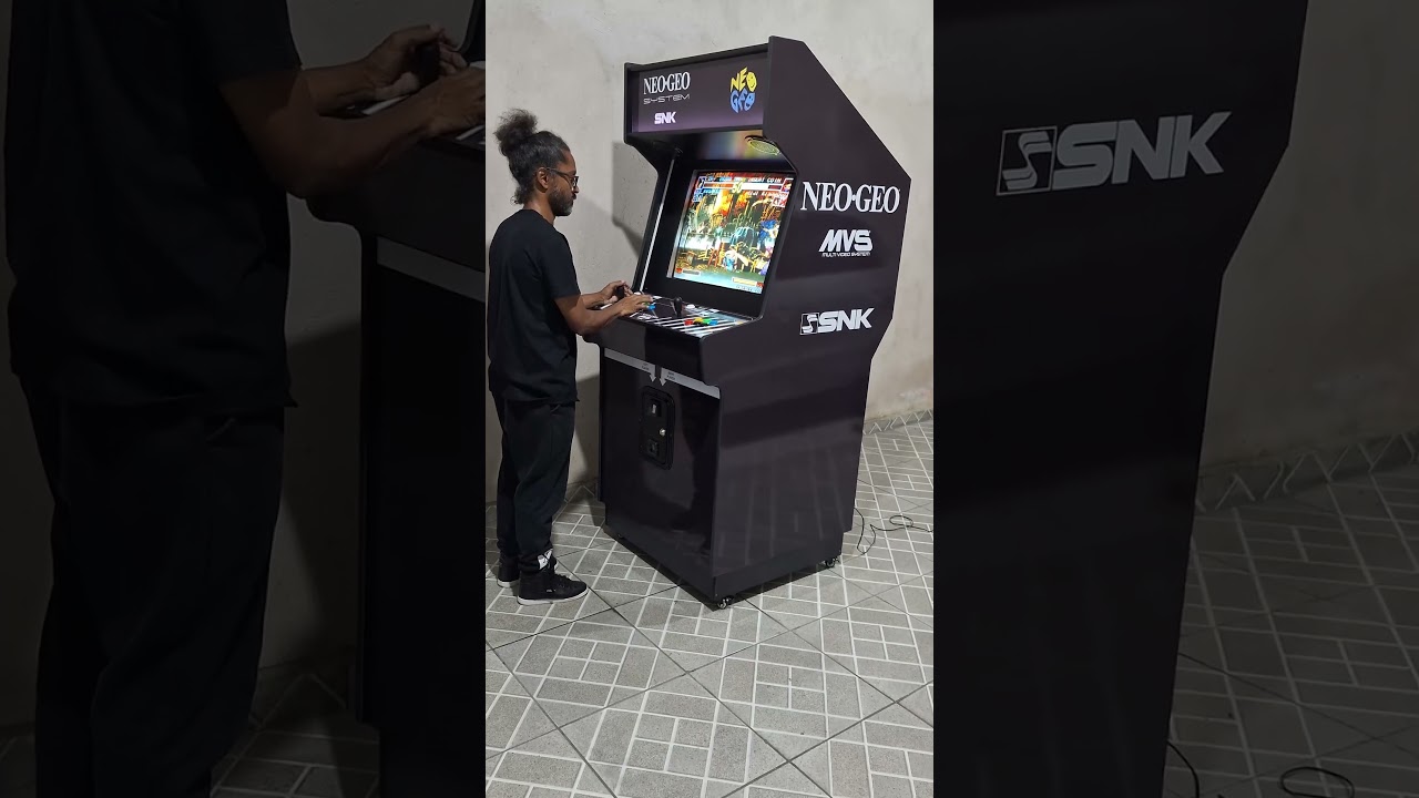 Arcade Neo Geo MVS Preto #spacearcade #arcadespace #gilfliper #arcadeclassics #neogeo #neogeomvs