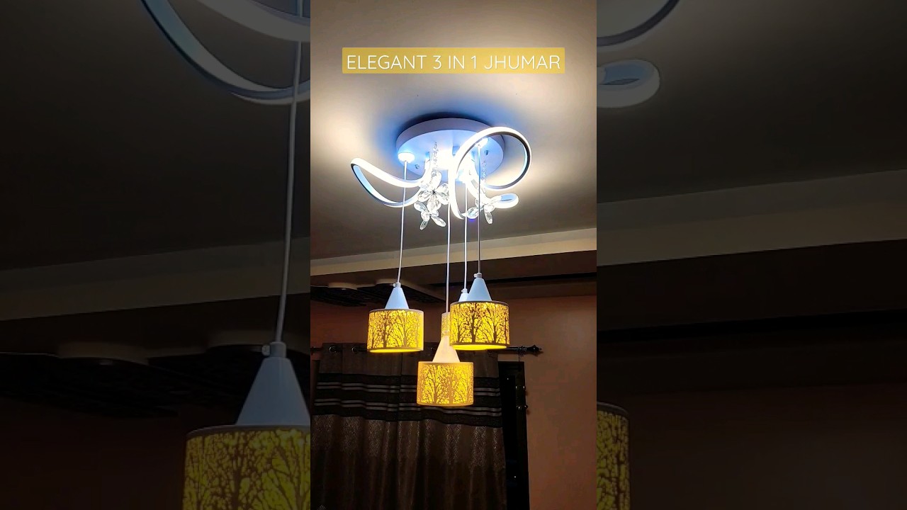 3 in 1 ELEGANT Jhumar #decor #jhumar #interiordesign #light #ledlights