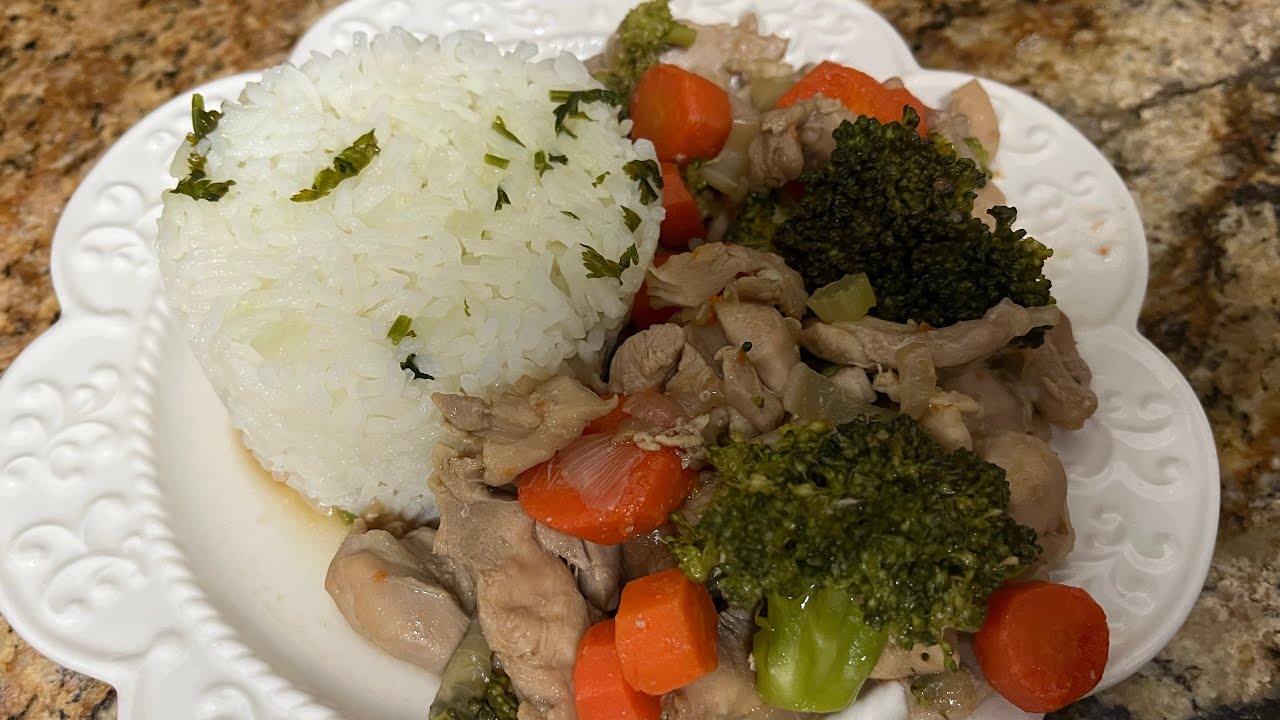 Prepare este rico pollo estilo teriyaki con vegetales😋🤗🥰
