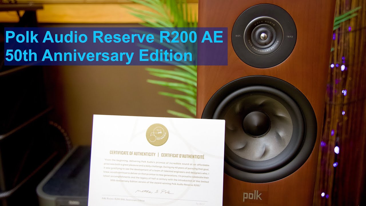 Polk Audio Reserve R200 AE Unboxing, 50th Anniversary Edition