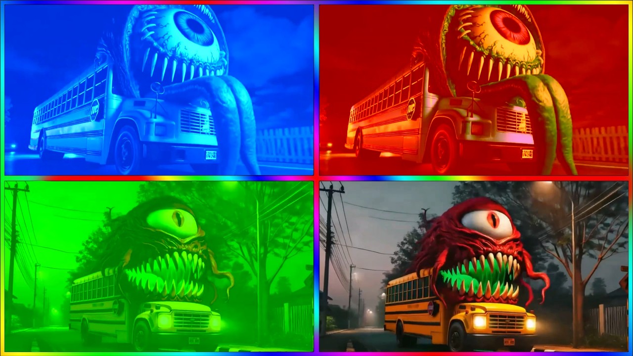 🚌MEGA SCHOOL BUS EATER🎶CoffinDance Song #131
